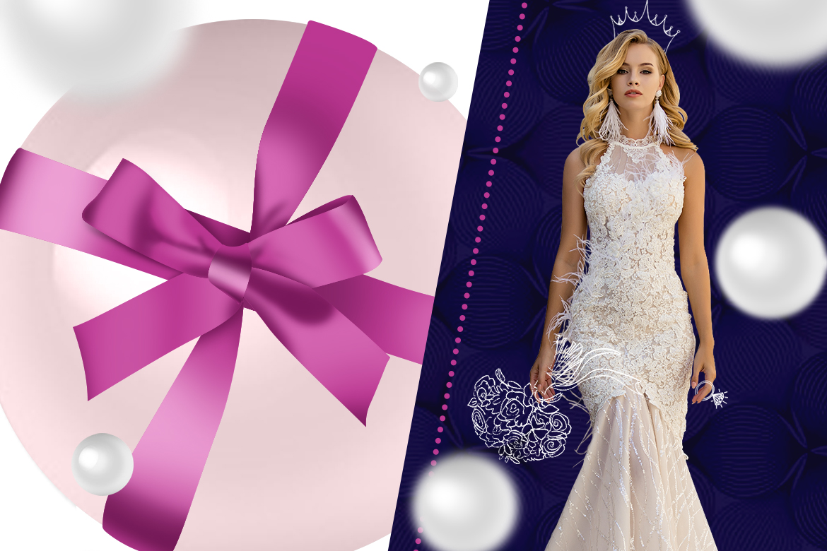 Geschenkgutschein im Wert von 1.000 USD für Brautkleider